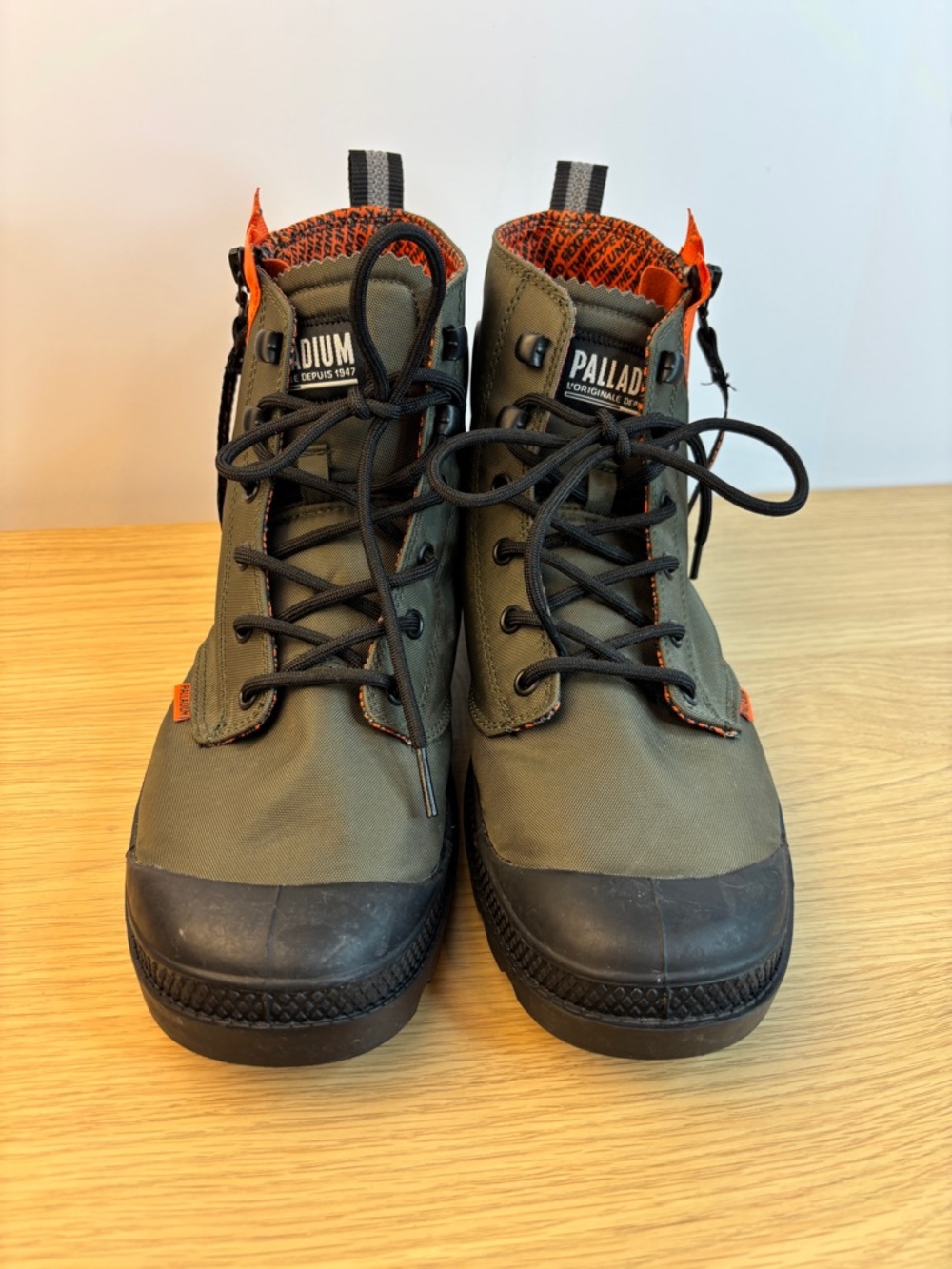 Palladium Pampa Unlocked in the "Olive Night" colorway Men’s 10 Woman’s 11.5 - Picture 3 of 12